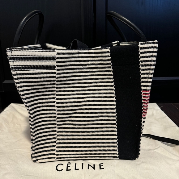 Celine Medium Striped Phantom Luggage Tote - Picture 4 of 10